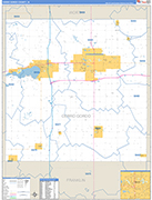 Cerro Gordo County Wall Map Basic Style